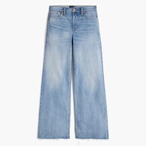 JCREW Size 29 Wide-Leg Crop Jeans All-Day Stretch Spring Storm Wash $118 BX560